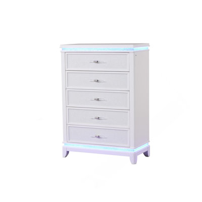 Commode Marylynne en blanc laiteux