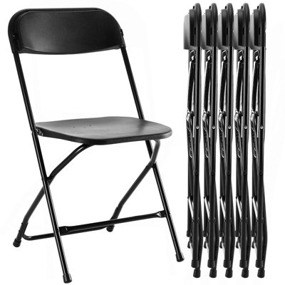 Ensemble de 6 chaises pliantes, intérieures et extérieures, empilables pour les événements, les bureaux, les mariages, les pique-niques et les restaurants