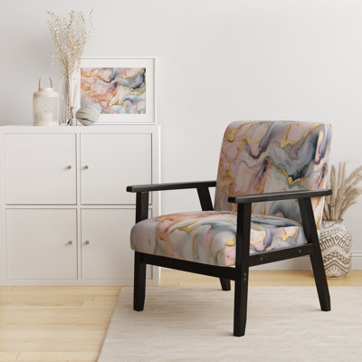 Berdahl Marble Upholstered Armchair