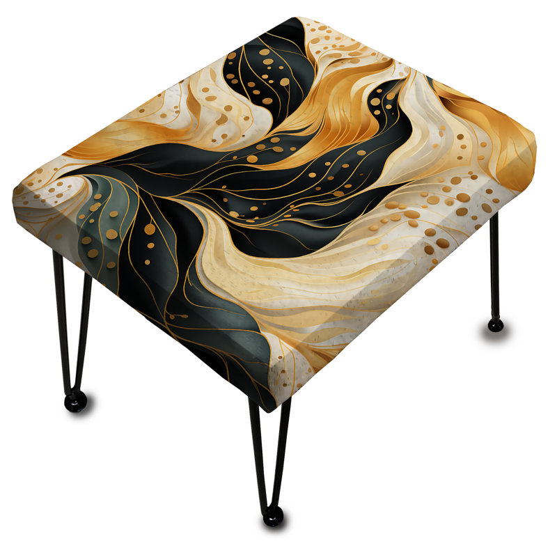 Mystic Abstract Fusion - Abstract Rectangle Ottoman