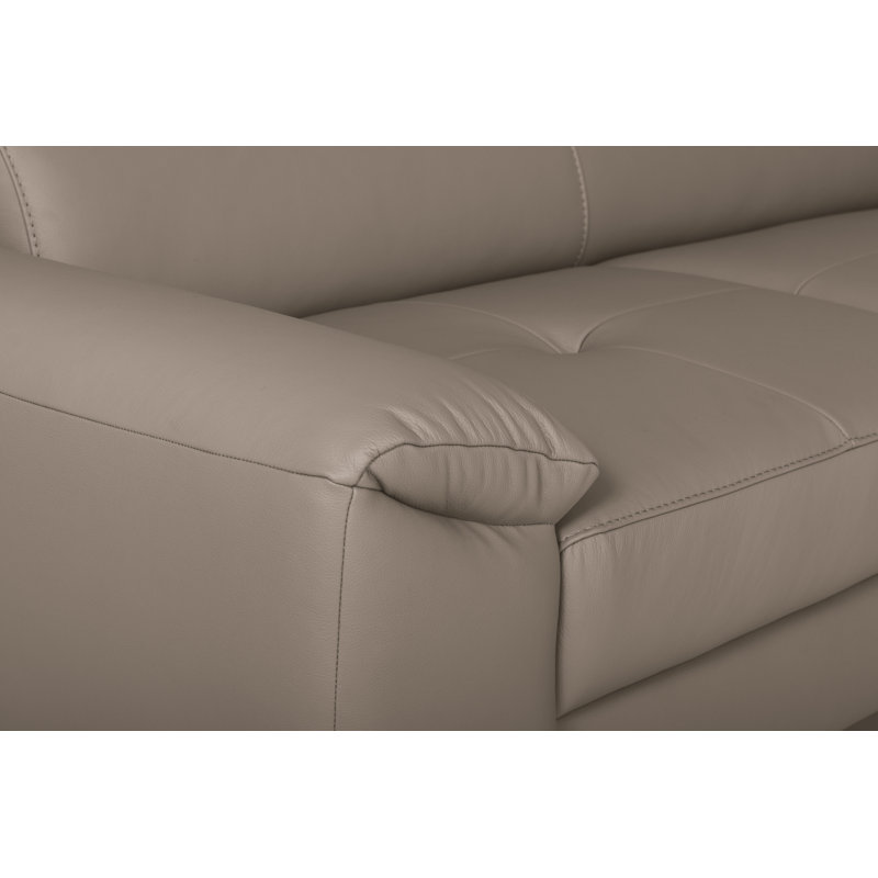 Camden Real Leather Corner Sofa with Pull-Out Bed, Storage & Adjustable Headrests, Tan, Right Hand Facing