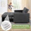 Canapé-lit inclinable 3-en-1 avec coussins pour petits espaces Ross-1197133680