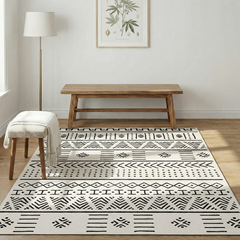 Tapis marocain Thambiah, Rectangle 4 pi x 5 pi 11 po