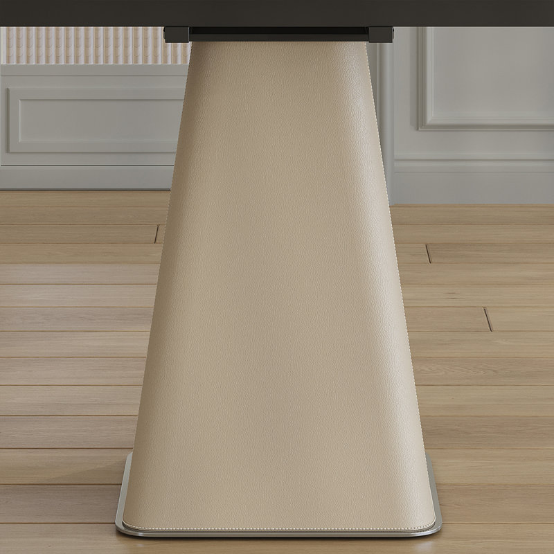 Retractable Rock Slab Folding Dining Table