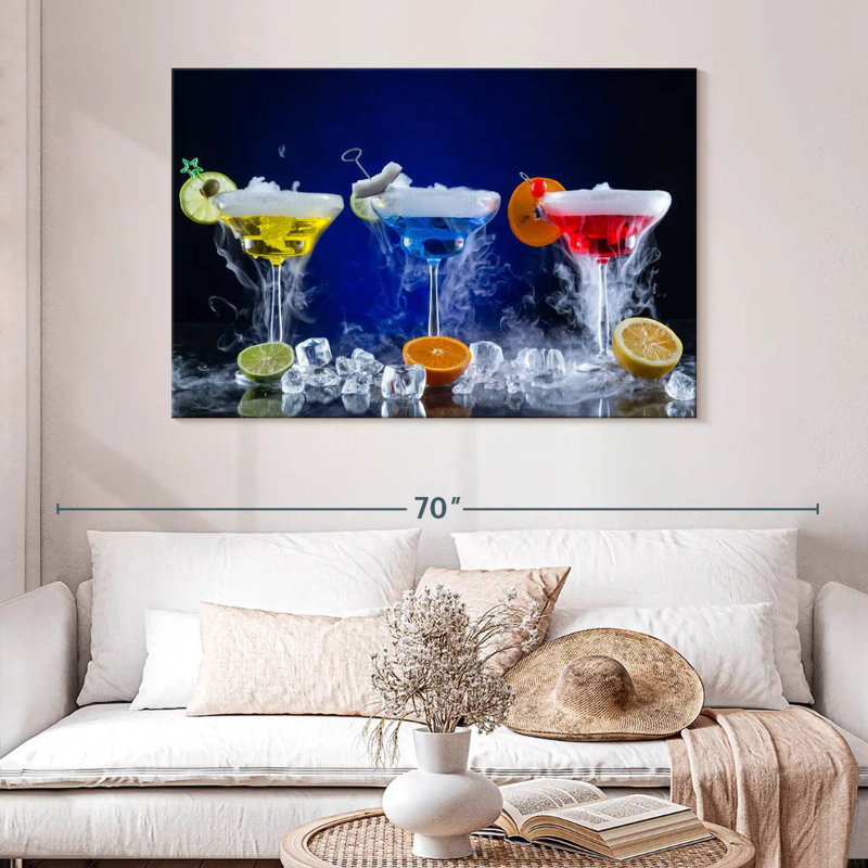 Yarlin Frosty Martini Cocktail, H 32 po x l 48 po