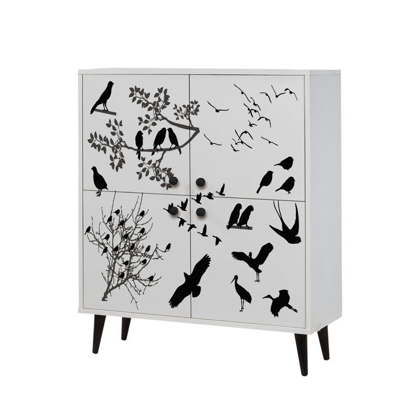 Ouellet 4 -Door 4 -Shelf
