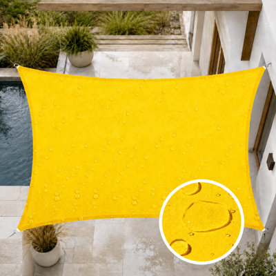 Waterproof 7' x 12' Rectangle Shade Sail