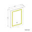 50mm W 70mm H Medicine Cabinet Mirror 3 Adjustable