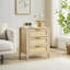 Table de chevet, table de bout en rotin, armoire Boho avec 3 tiroirs en rotin naturel