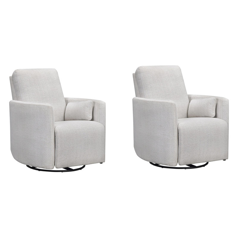 Fauteuil inclinable et oscillant manuel Coiscou, Blanc Acadia