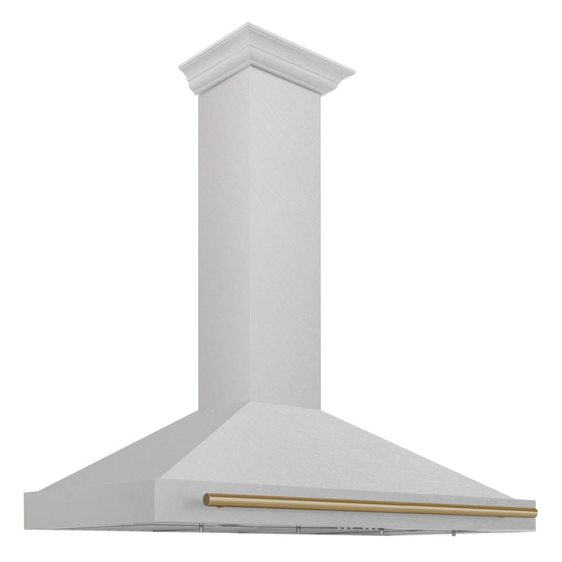ZLINE 48" Autograph Edition Fingerprint Resistant Stainless Steel Range Hood, Champagne Bronze