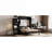 Solid Wood Folding Murphy Bed, Compact Multi-Functional Queen Size Brown-toned with Integrated Desk Vanity and Cabinets
