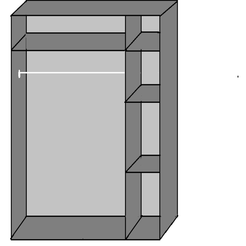 Balakrishna 3 Door Manufactured Wood Wardrobe