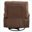 Fauteuils inclinables, pivotants à 360 ° pivotants simples avec coussin moelleux | Noyer brun | Fer + plastique-40990423