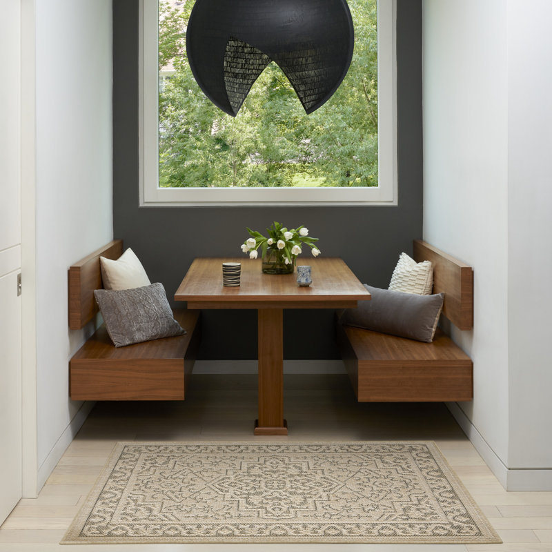 Tapis d'extérieur taupe Gerritt, Rectangulaire 2 pi x 3 pi