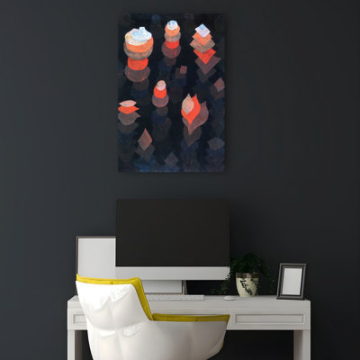 Growth Of The Night Plants Abstract Classic Contemporary Wall Art Print by Paul Klee - 1 Piece Wrapped Canvas Wall Art