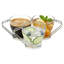 80ml Glass Espresso Cups w/ Metal Handle Clear Stackable Coffee Drinkware-1442828462