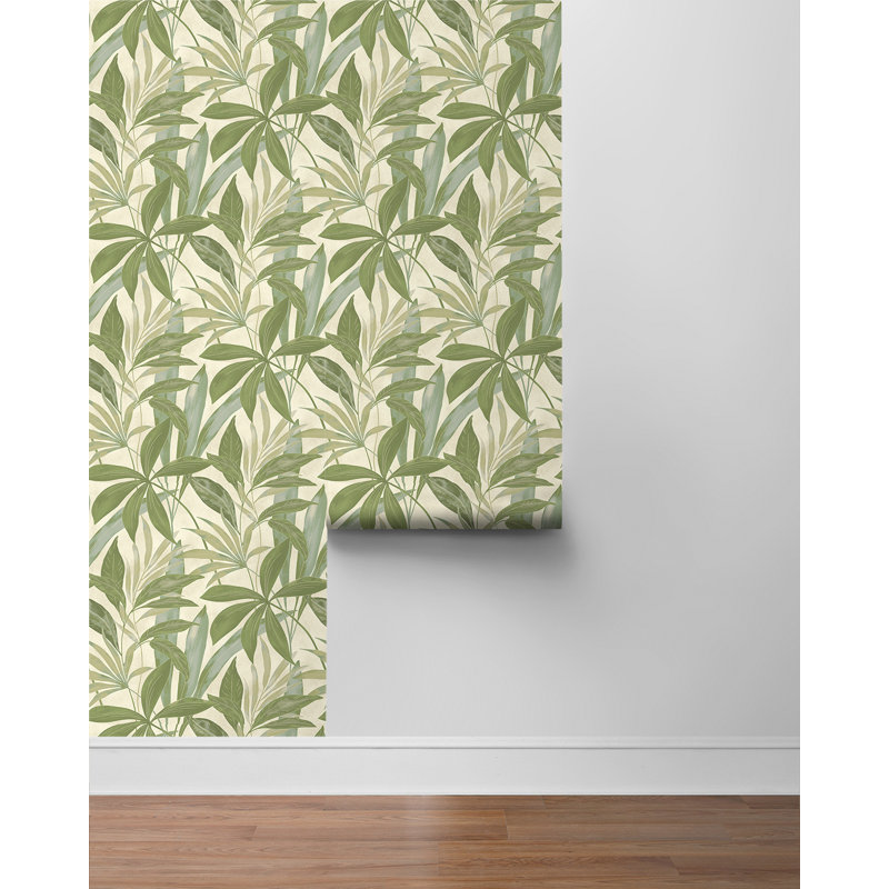 Tommy Bahama Buena Vista Palm 18' L x 20.5" W Peel and Stick Wallpaper Roll, Green