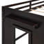 Twin Size Loft Bed with Cabinet and Shelf - Gray-131374362