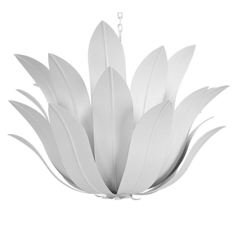 Leaf Blossom Chandelier, White