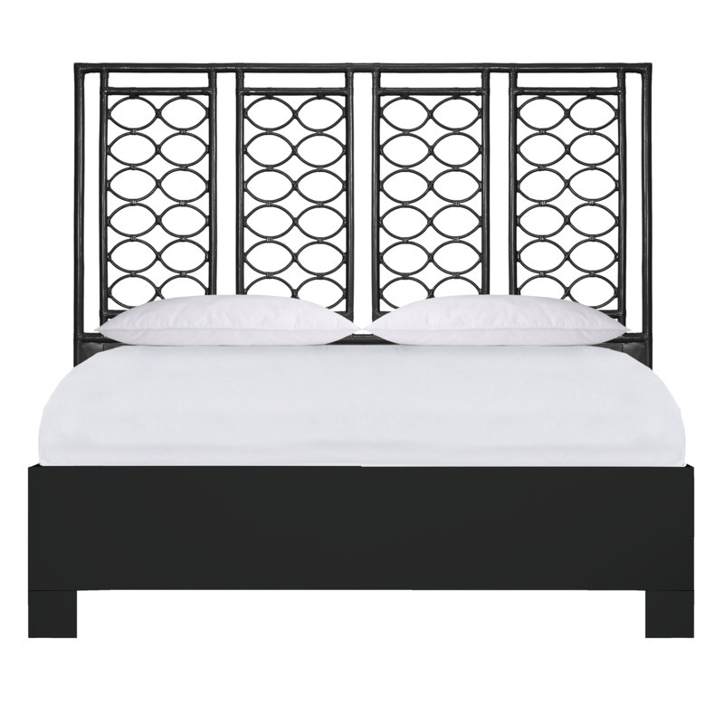 Infinity Low Profile Standard Bed, King, Black