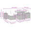 55cm Wide Patio Sofa with Cushions