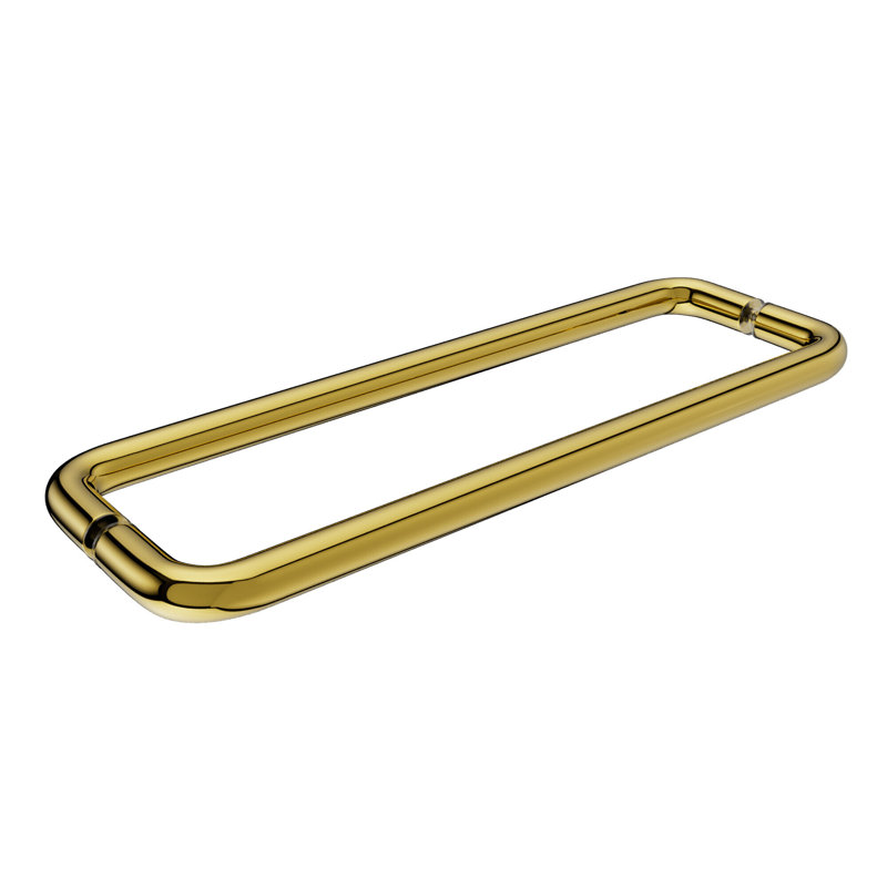 Brixwell TB-18BTB-PB Porte-serviette de douche tubulaire standard de centre à centre de 18 pouces sans rondelles en laiton poli