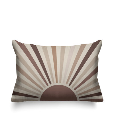 Coussin décoratif intérieur / extérieur Boho Sunburst