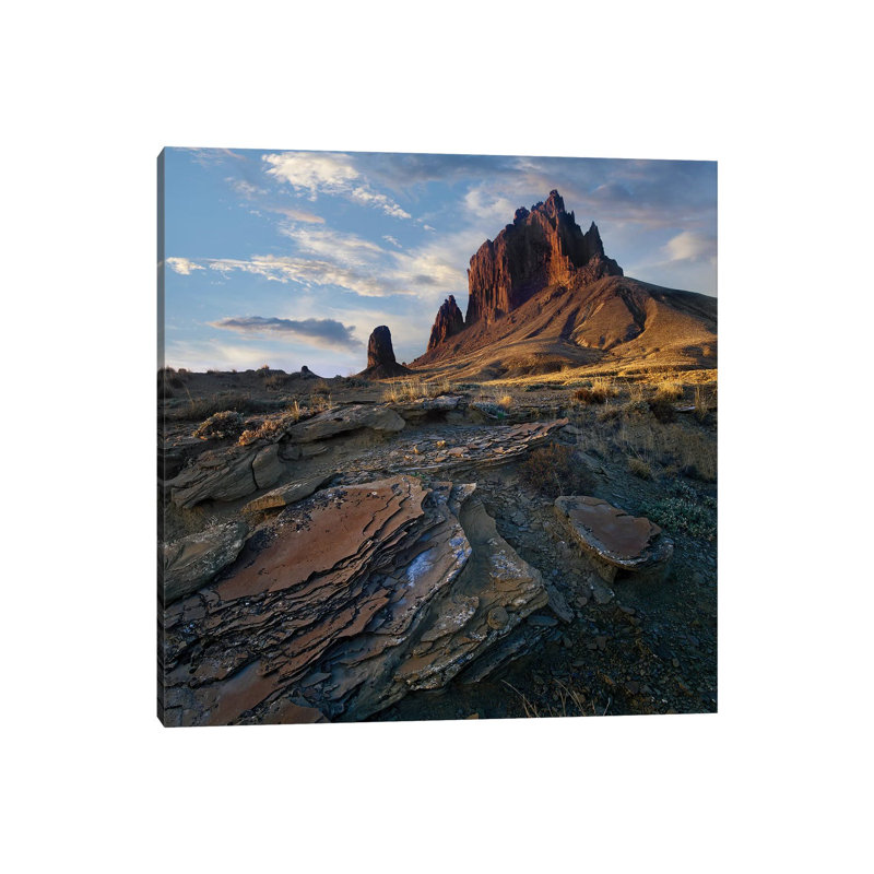 Shiprock, The Basalt Core Of An Extinct Volcano by Tim Fitzharris - Wrapped Canvas Print, 66.04 cm H x 66.04 cm W x 1.91 cm D