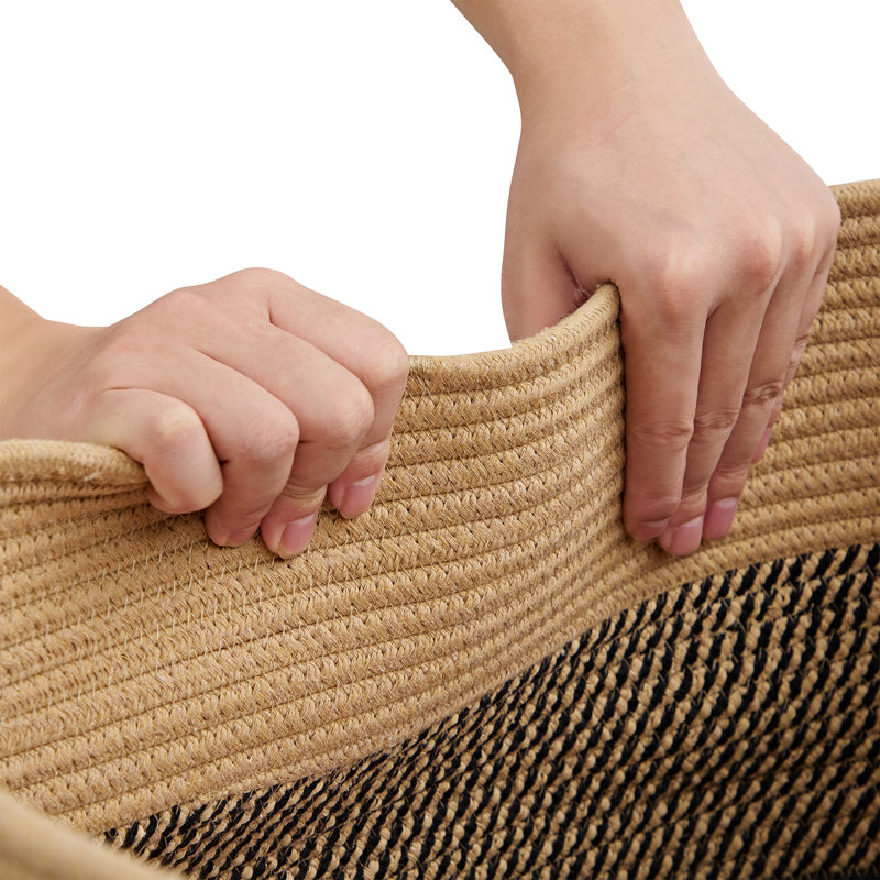 Panier à linge avec panier Anchie, Brun
