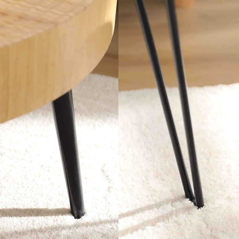 Ensemble de 2 tables basses gigognes en bois naturel Farmhouse