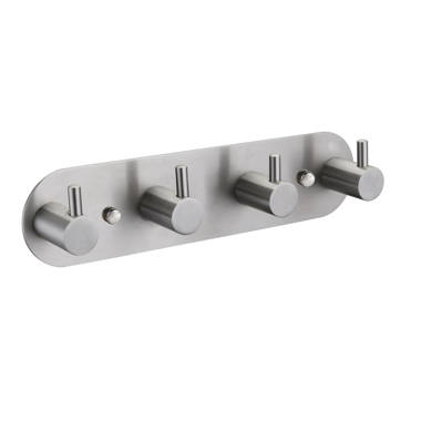 Daweier EBA23002S Adhesive Double Wall Mounted Robe Hook Finish: Polished Satin