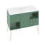 Meuble-lavabo autoportant moderne 36 po avec 2 tiroirs et compartiments de rangement ouverts