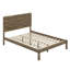 Ensemble de chambre à coucher 3 pièces, lit plateforme avec deux lumières de chevet, table de chevet 2 tiroirs-105501741-105501743