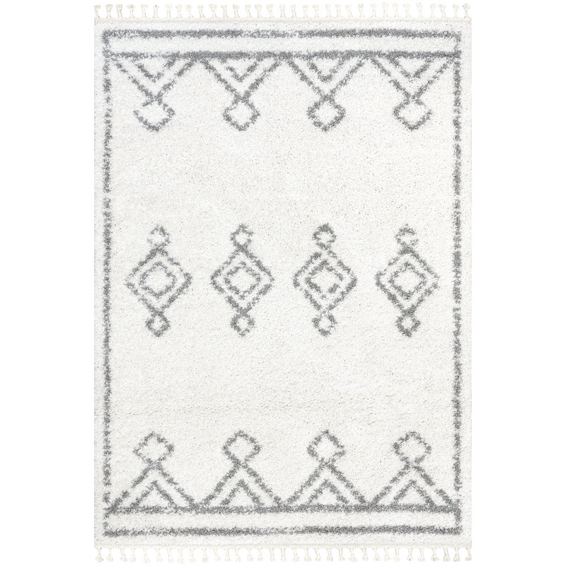Schiffman Gray Area Rug, Rectangle 7'10" x 10'