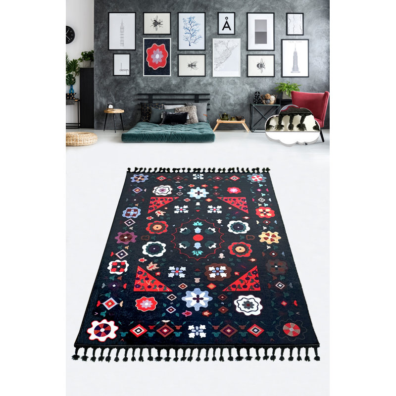Antibacterial Hall Carpet, 100% Polyester, 31.5 x 59.1 inches | Non-Slip Felt Dot Underside, 0.4 in Pile Height, 0.4 in Sponge Height, Machine Washable at 86°F | Durable & Stylish Area Rug for Home Decor