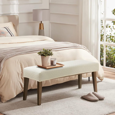 Housse de banc de salle à manger - neutre - anti-poussière, amovible, lavable, housse de coussin de siège, chambre / cuisine / hôtel / banquet