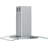Brisas 36 In. 600 CFM Curved Glass Island Range Hood With LED Lights In Stainless Steel