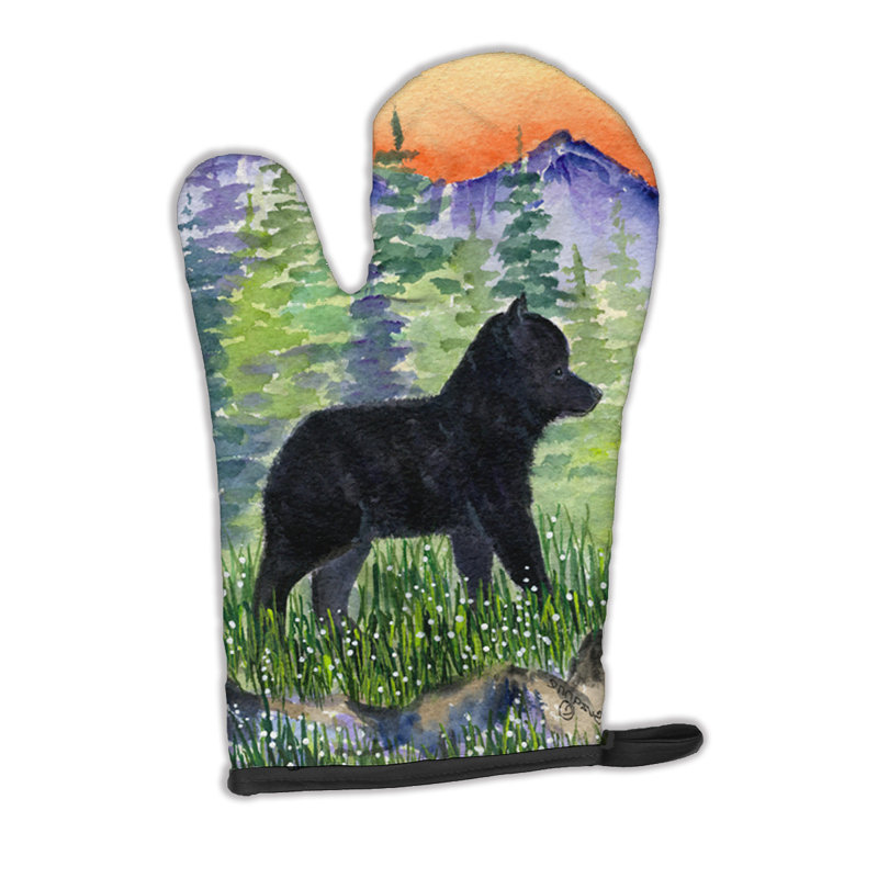 Caroline's Treasures Schipperke Polyester Oven Mitt