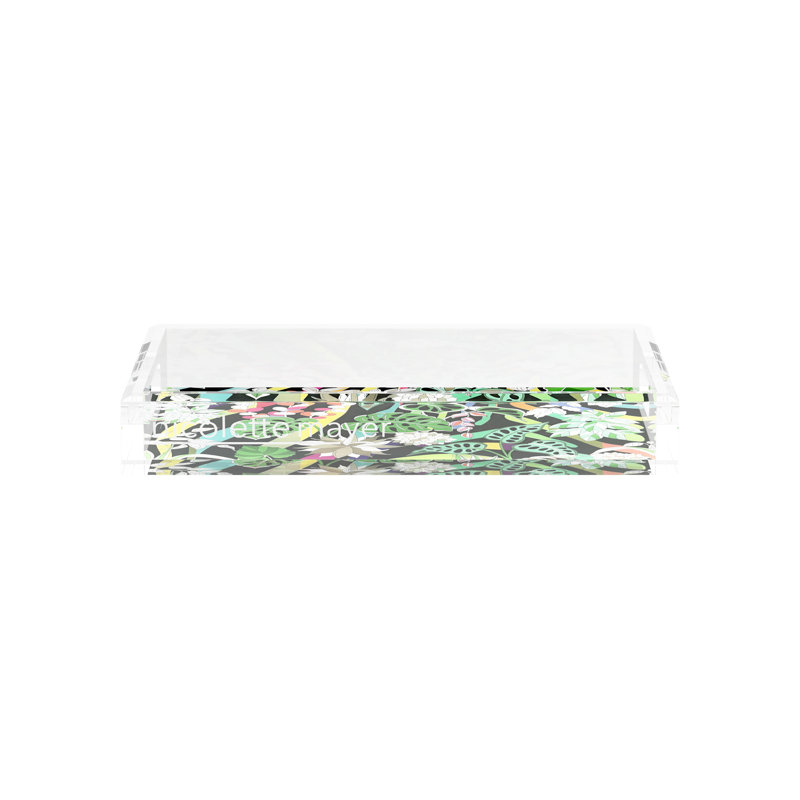 Plateau décoratif Sabi Jungle, L 12,5 po x P 7,75 po x H 2 po