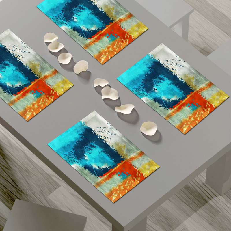 Napperon abstrait en polyester