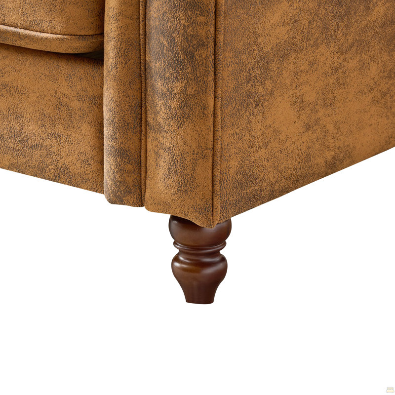 Canapé en tissu 63 po Chesterfield