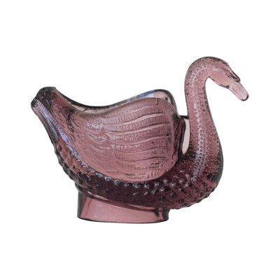 Glass Swan Shaped Dish