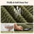 Modular 3-Seat Sectional Sofa With Chaise, Deep Seat Faux Fur Couch, No-Assembly Plush Lounge Sofa With Wide Armrests And 4 Decorative Pillows For Living Room Or Apartment-758065096