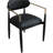 Eligah Vegan Leather Upholstered Dining Arm Chair-6766386-6766399