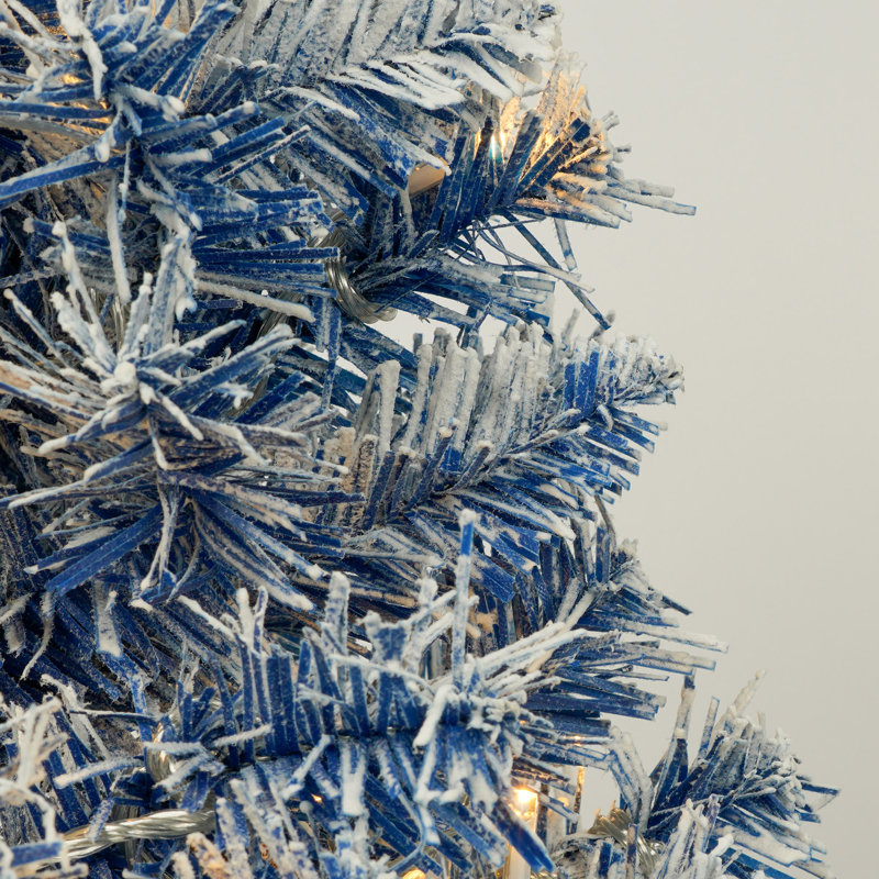 Ensemble de 4 pièces de sapin de Noël artificiel pré-éclairé