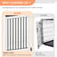 Large Dog Crate Furniture with Drawer Storage, Sliding Doors, Rotating Bowls-1437814368