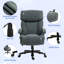 Grande et grande chaise de bureau, jusqu'à 450 lb Fauteuil de bureau robuste à haut dossier avec roulettes pivotantes, fauteuil de direction