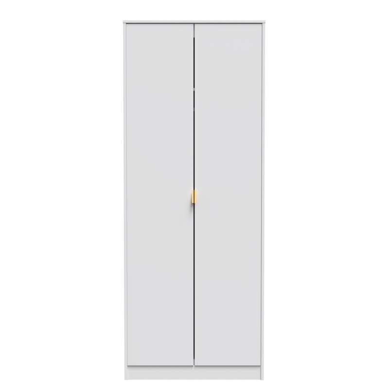 Bibek Manufactured Wood Wardrobe, White Matt