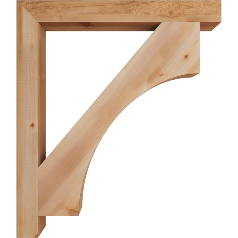 Support Westlake Block, Cèdre rouge de l'Ouest (lisse), H 44 po x l 3,5 po x P 38 po